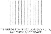 12 Needle 3/16" Gauge Overlap